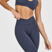Unified Wrap Leggings | True Blue