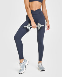 Unified Wrap Leggings | True Blue