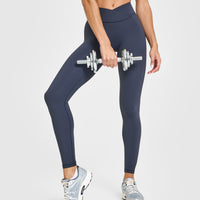 Unified Wrap Leggings | True Blue