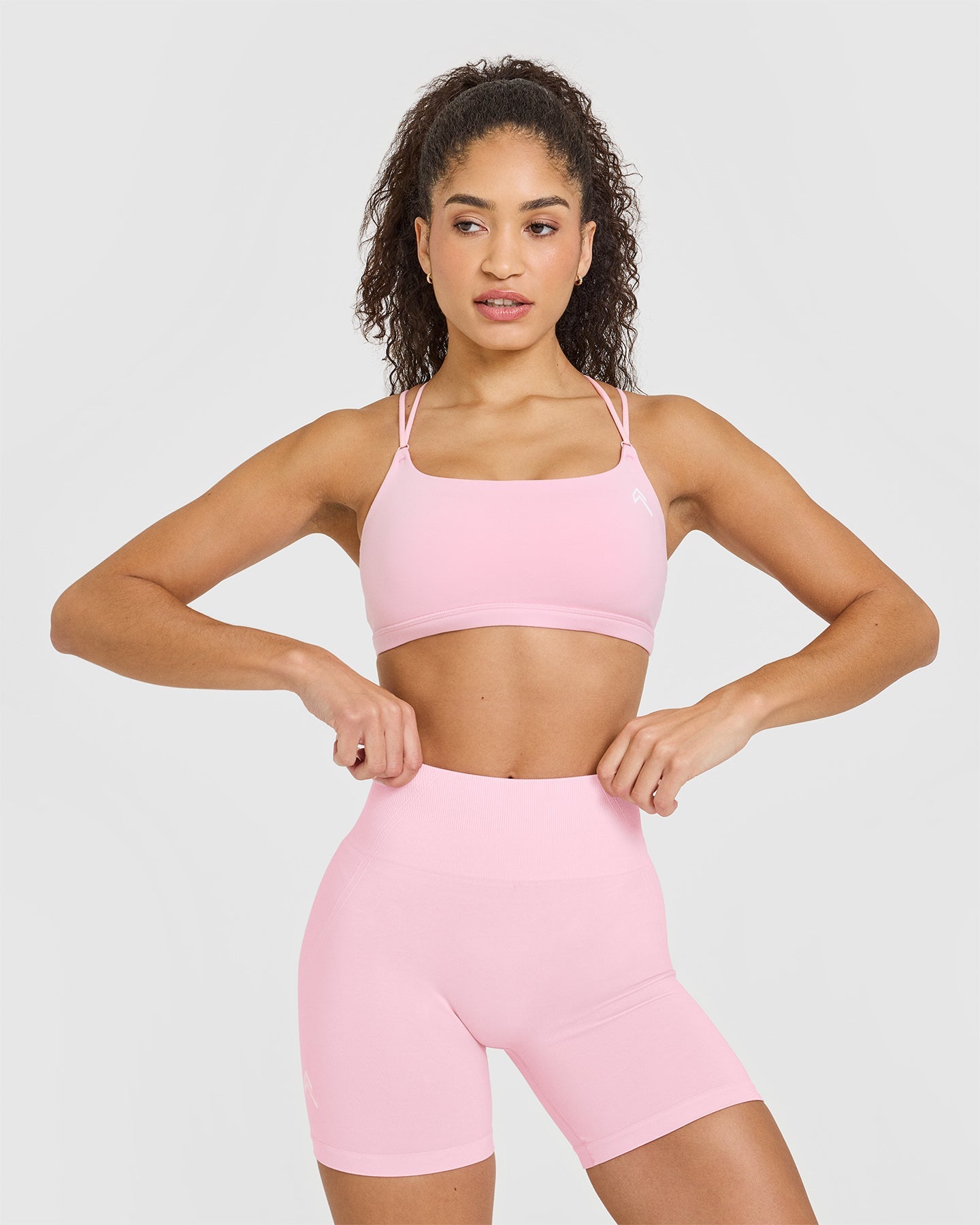 Everyday Cross Over Bralette | Petal Pink