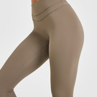 Unified High Waisted Leggings | Moss Brown