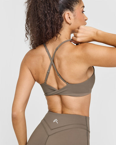 Unified Micro Bralette | Moss Brown