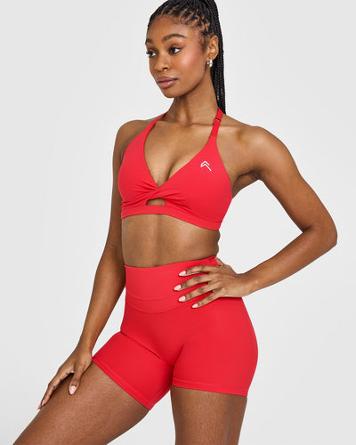 Unified Twist Sports Bra | Muscle Mommy Red