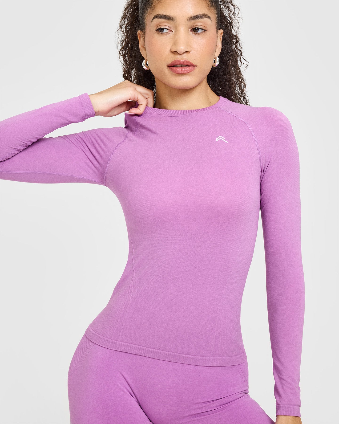 Go To Seamless Fitted Long Sleeve Top | Orchid Purple