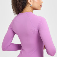 Go To Seamless Fitted Long Sleeve Top | Orchid Purple