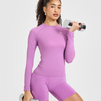 Go To Seamless Fitted Long Sleeve Top | Orchid Purple