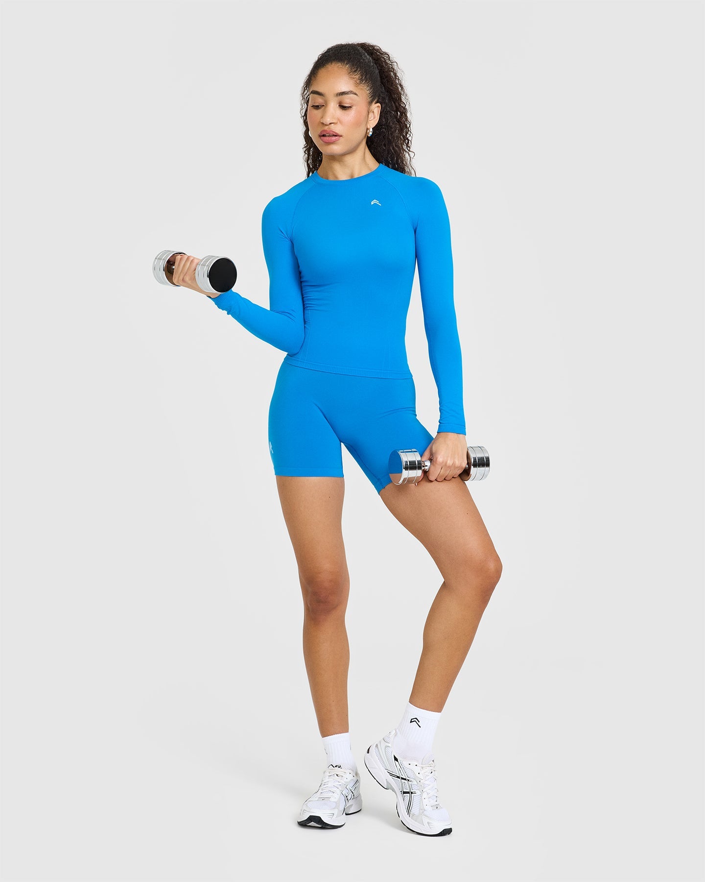 Go To Seamless Fitted Long Sleeve Top | Tropical Blue