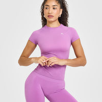 Go To Seamless Fitted Top | Orchid Purple