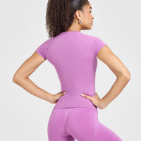 Go To Seamless Fitted Top | Orchid Purple