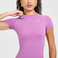 Go To Seamless Fitted Top | Orchid Purple