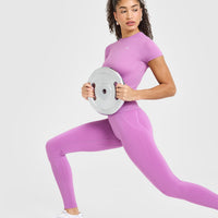Go To Seamless Fitted Top | Orchid Purple