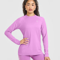 Go To Seamless Loose Long Sleeve Top | Orchid Purple
