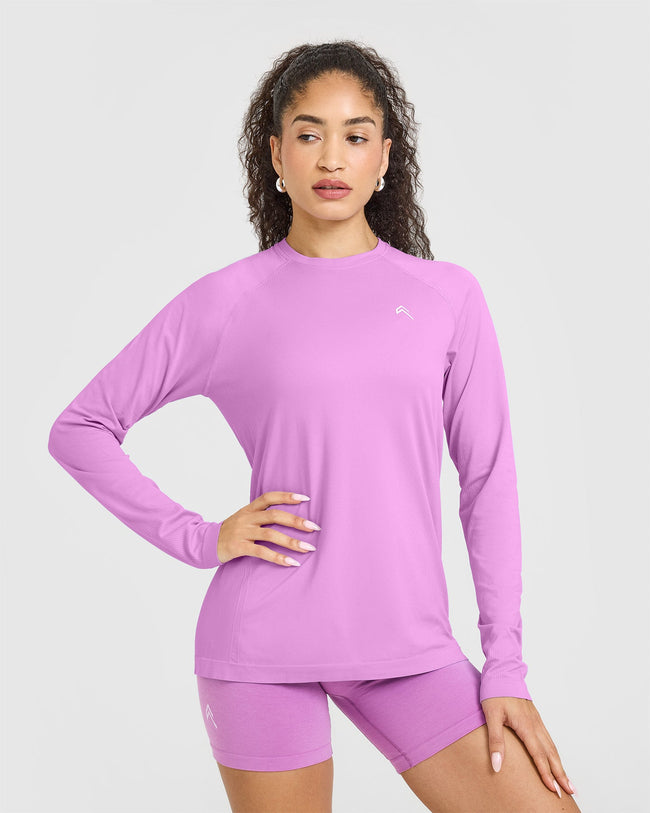 Go To Seamless Loose Long Sleeve Top | Orchid Purple