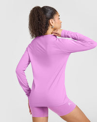 Go To Seamless Loose Long Sleeve Top | Orchid Purple