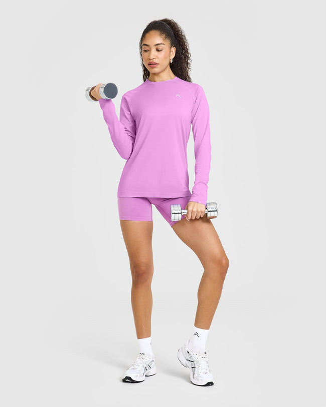 Go To Seamless Loose Long Sleeve Top | Orchid Purple