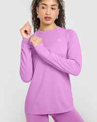 Go To Seamless Loose Long Sleeve Top | Orchid Purple