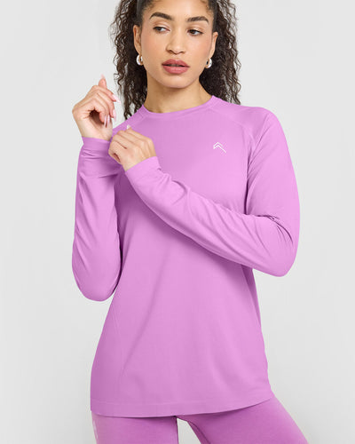 Go To Seamless Loose Long Sleeve Top | Orchid Purple