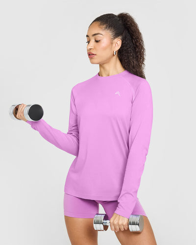 Go To Seamless Loose Long Sleeve Top | Orchid Purple