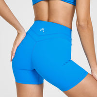 Unified High Waisted Shorts 6" | Tropical Blue