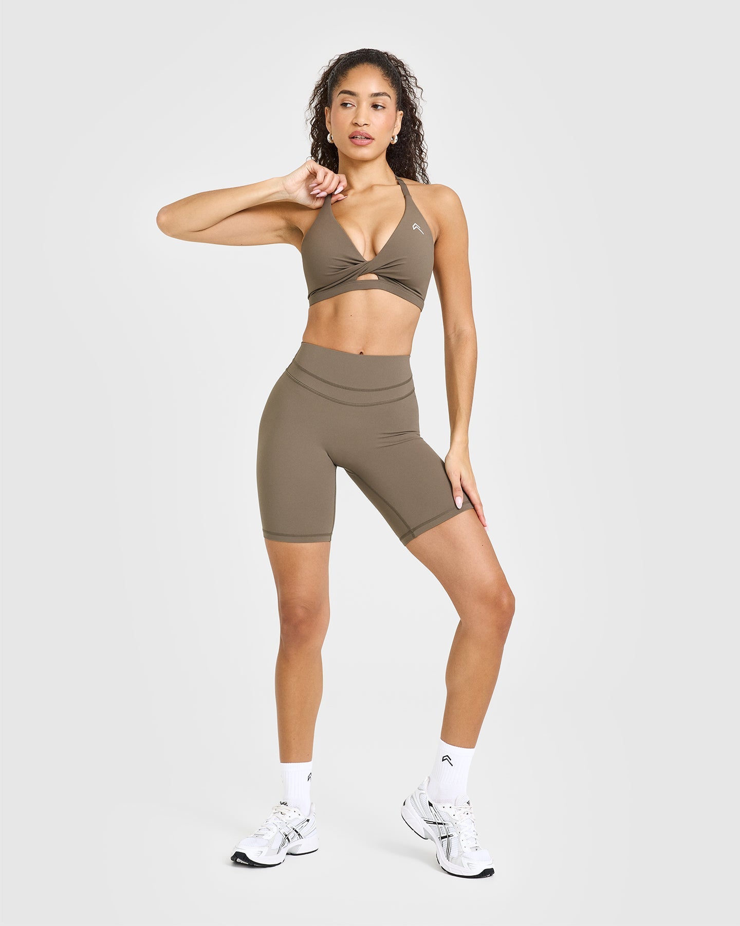 Unified Twist Sports Bra | Moss Brown