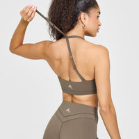 Unified Twist Sports Bra | Moss Brown