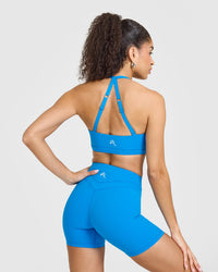 Unified Twist Sports Bra | Tropical Blue