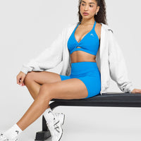 Unified Twist Sports Bra | Tropical Blue