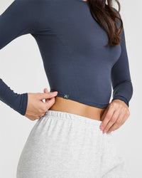 Mellow™ Soft Mid Long Sleeve Top | True Blue