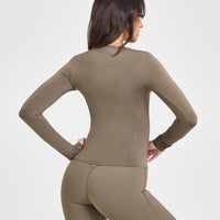 Mellow™ Soft Long Sleeve Top | Moss Brown