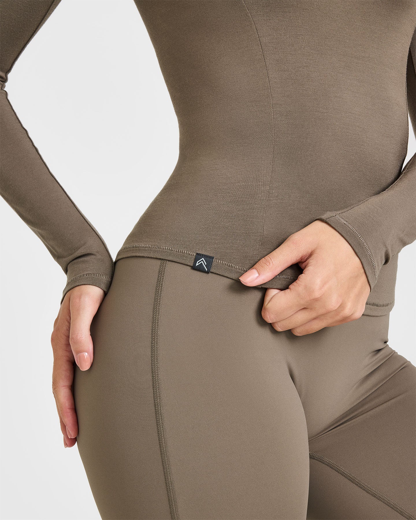 Mellow™ Soft Long Sleeve Top | Moss Brown