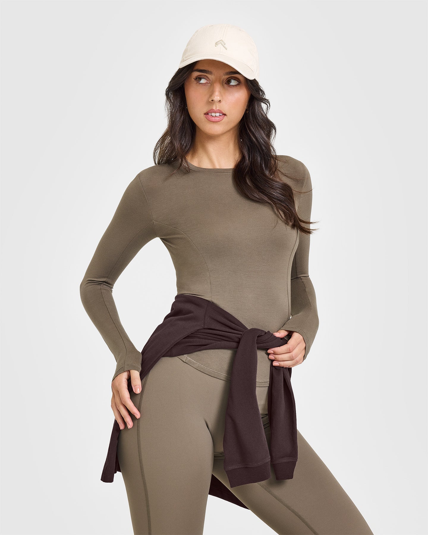 Mellow™ Soft Long Sleeve Top | Moss Brown