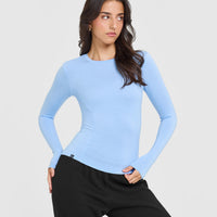 Mellow™ Soft Long Sleeve Top | Powdered Blue