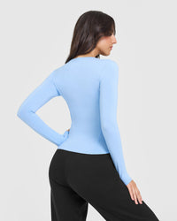Mellow™ Soft Long Sleeve Top | Powdered Blue
