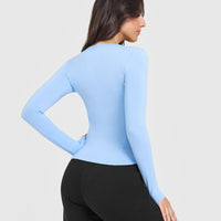 Mellow™ Soft Long Sleeve Top | Powdered Blue