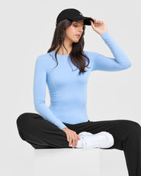 Mellow™ Soft Long Sleeve Top | Powdered Blue
