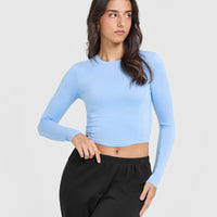 Mellow™ Soft Mid Long Sleeve Top | Powdered Blue