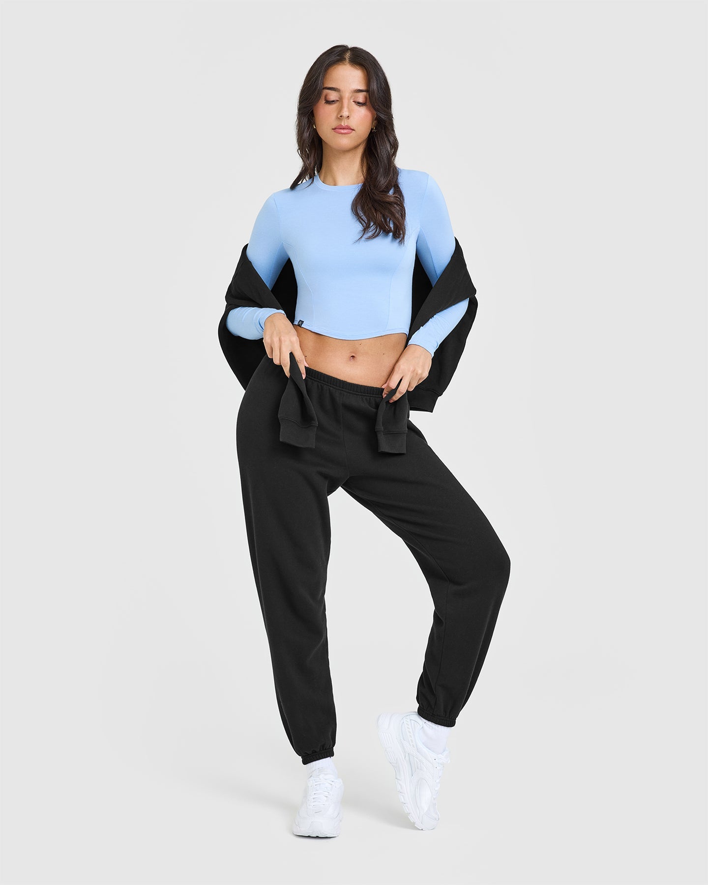 Mellow™ Soft Mid Long Sleeve Top | Powdered Blue