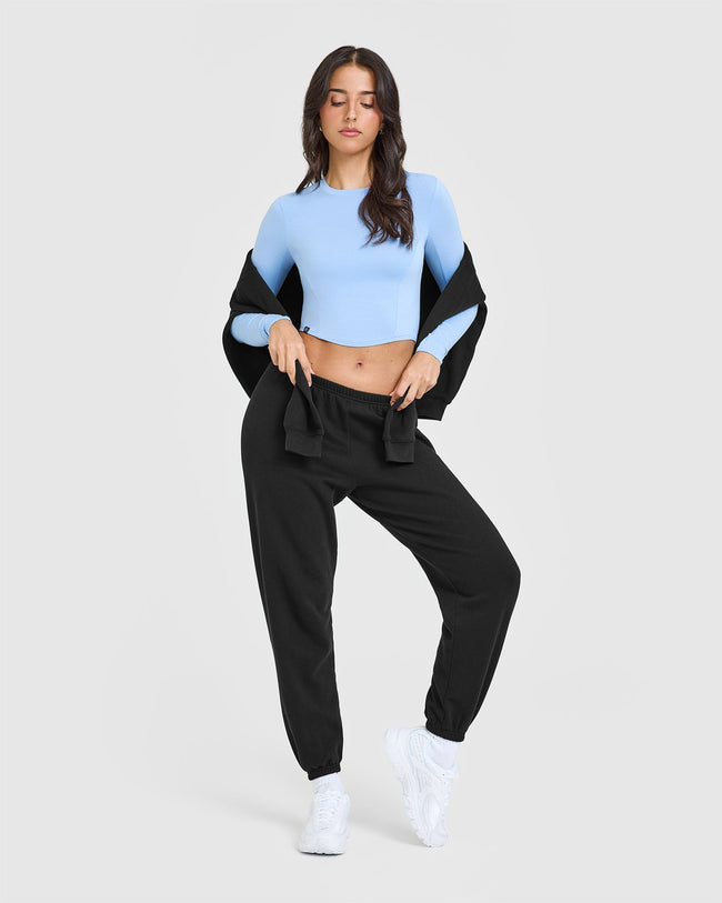 Mellow™ Soft Mid Long Sleeve Top | Powdered Blue
