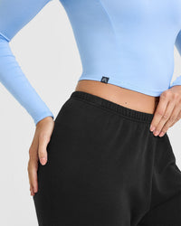 Mellow™ Soft Mid Long Sleeve Top | Powdered Blue