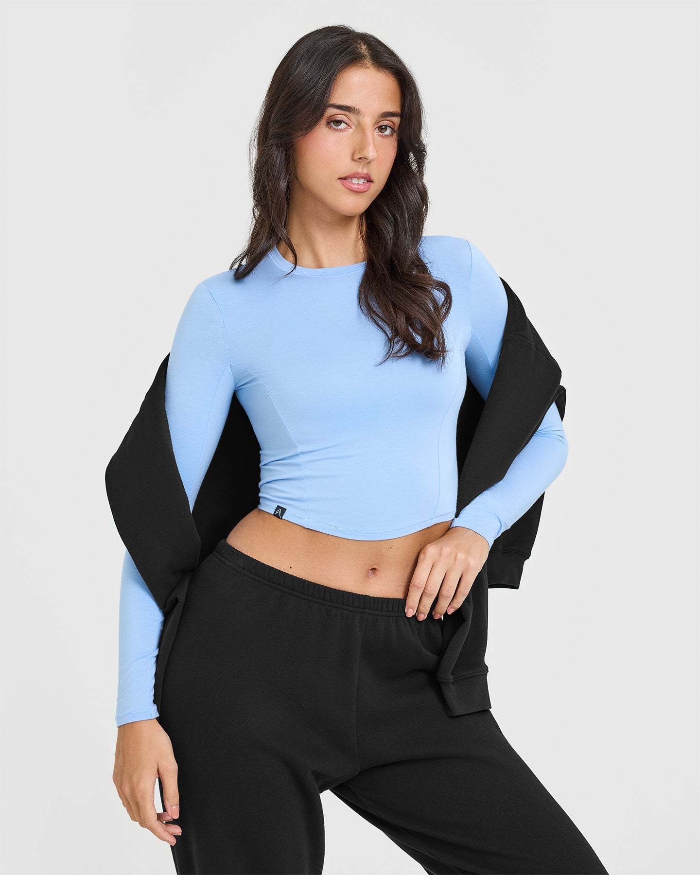 Mellow™ Soft Mid Long Sleeve Top | Powdered Blue