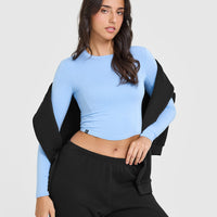 Mellow™ Soft Mid Long Sleeve Top | Powdered Blue