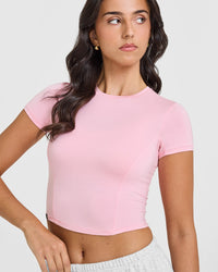 Mellow™ Soft Mid Short Sleeve T-Shirt | Petal Pink