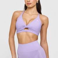 Unified Twist Sports Bra | Wisteria Purple
