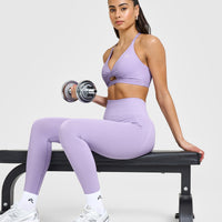 Unified Twist Sports Bra | Wisteria Purple
