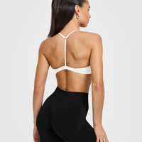 EasyLift™ Ultra Minimal V Neck Bralette | White
