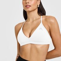 EasyLift™ Ultra Minimal V Neck Bralette | White