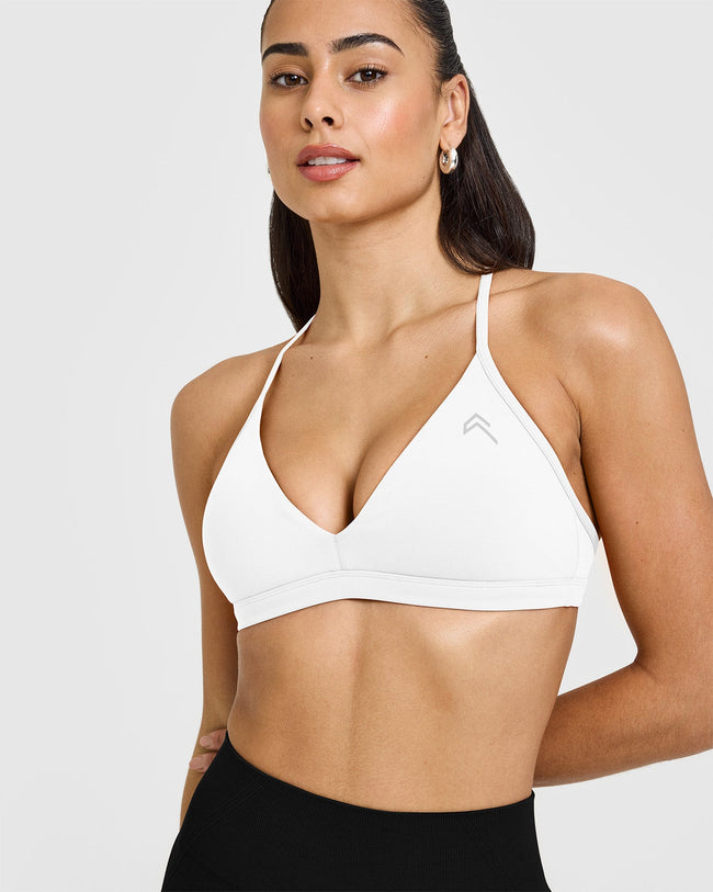 EasyLift™ Ultra Minimal V Neck Bralette | White