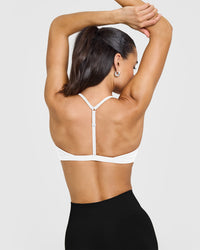 EasyLift™ Ultra Minimal V Neck Bralette | White