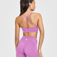 Everyday Cross Over Bralette | Orchid Purple