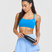 Everyday Cross Over Bralette | Tropical Blue